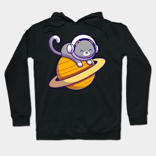 Cute Astronaut Cat Hoodie